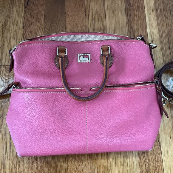 Dooney & Bourke double pocket satchel - Picture 1 of 8